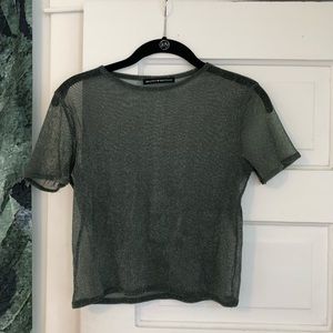 Sparkly green tee worn once